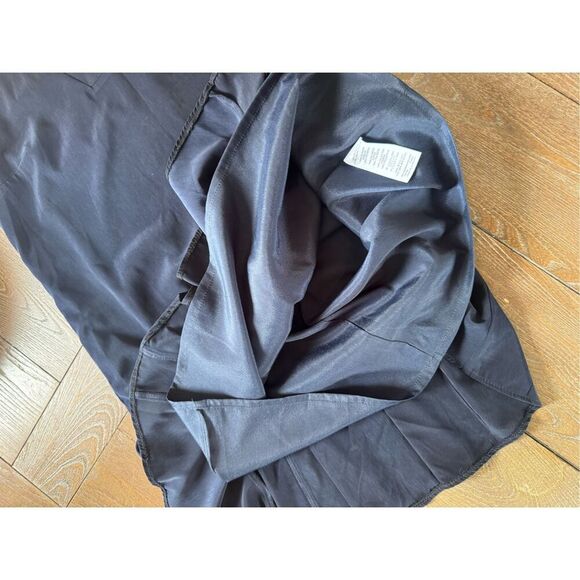 J Crew Navy Blue Flounce Dress Size Small - Picture 9 of 10